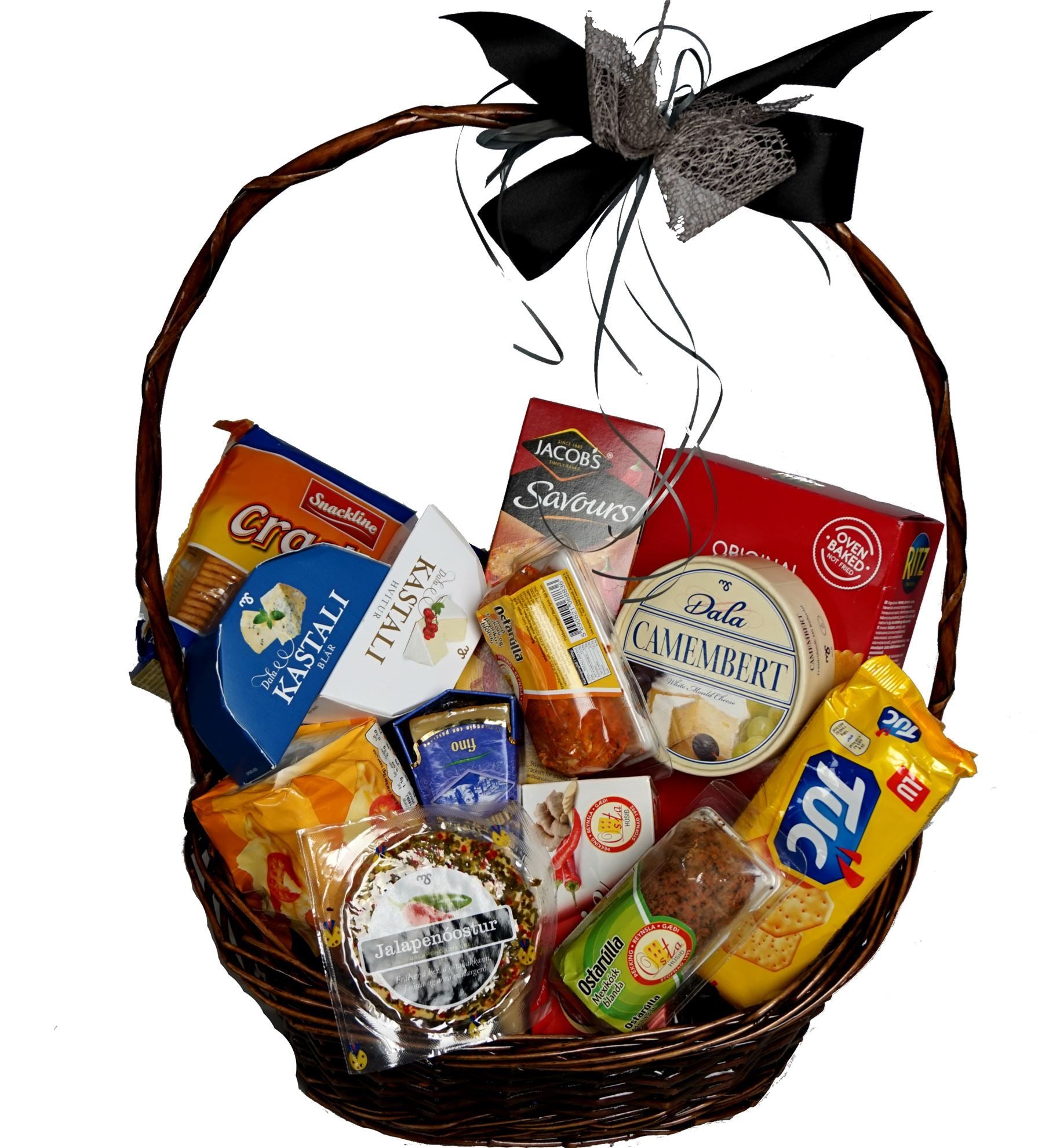 Cheese, Biscuit Gift Basket