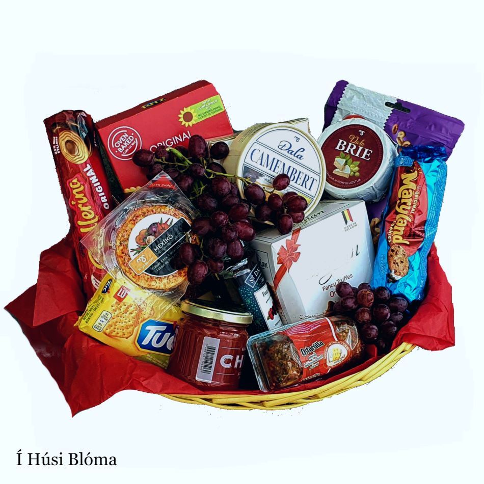 Chocolate, Cheese, Nuts Gift Basket