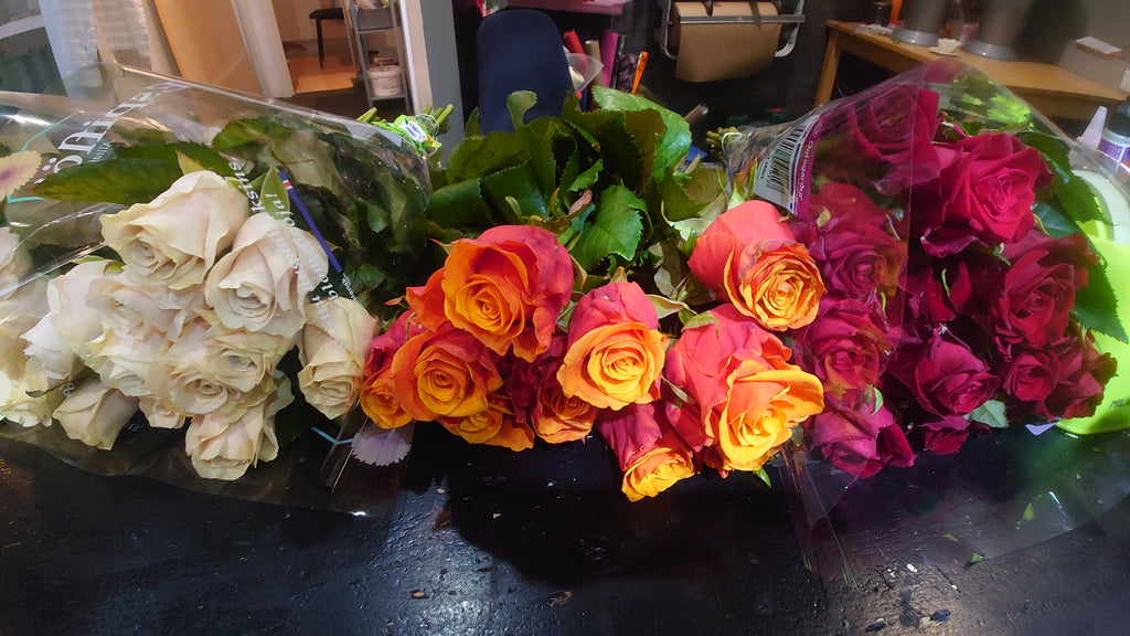 Roses 50cm, with greenery