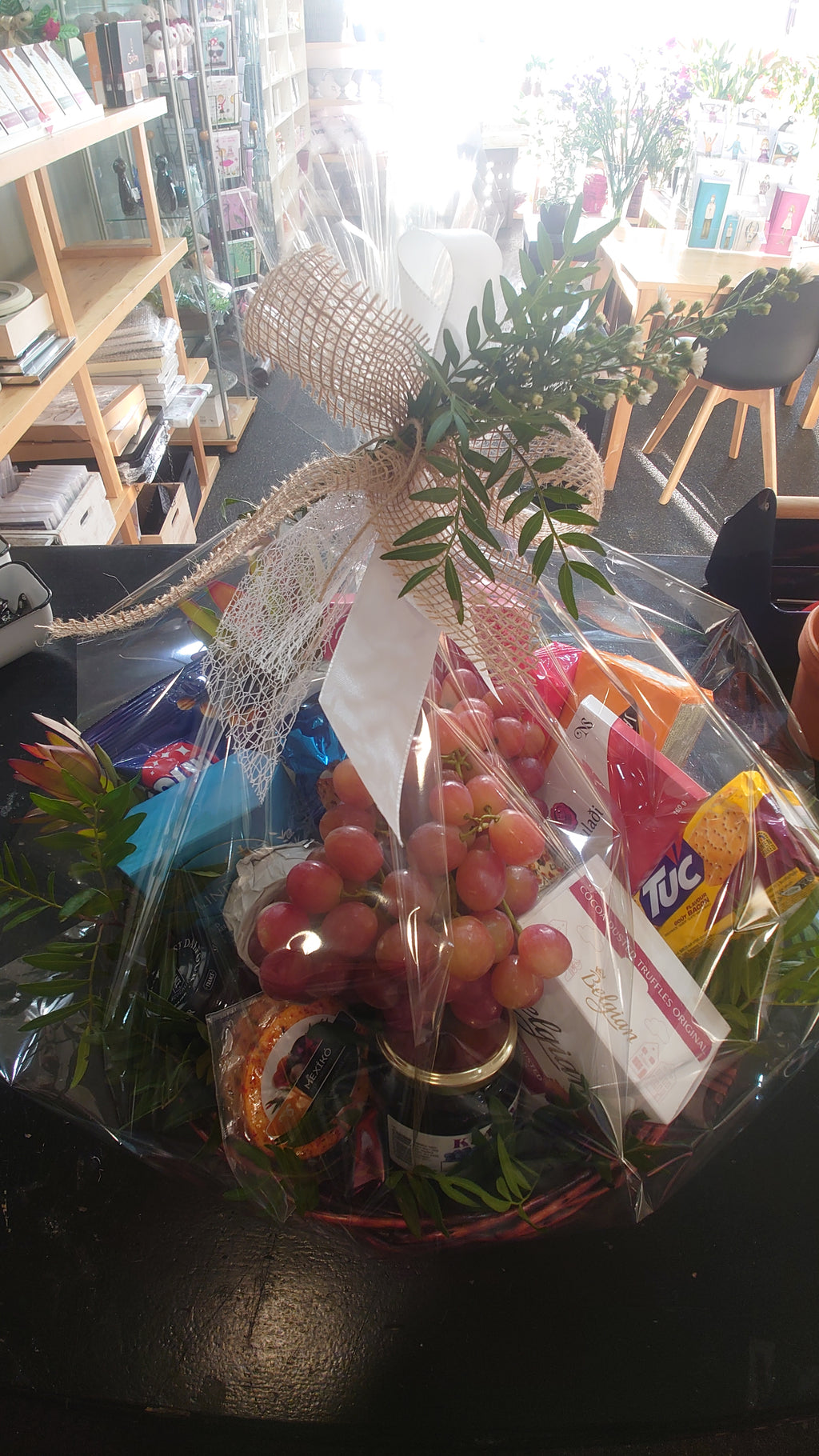 Chocolate, Cheese, Nuts Gift Basket