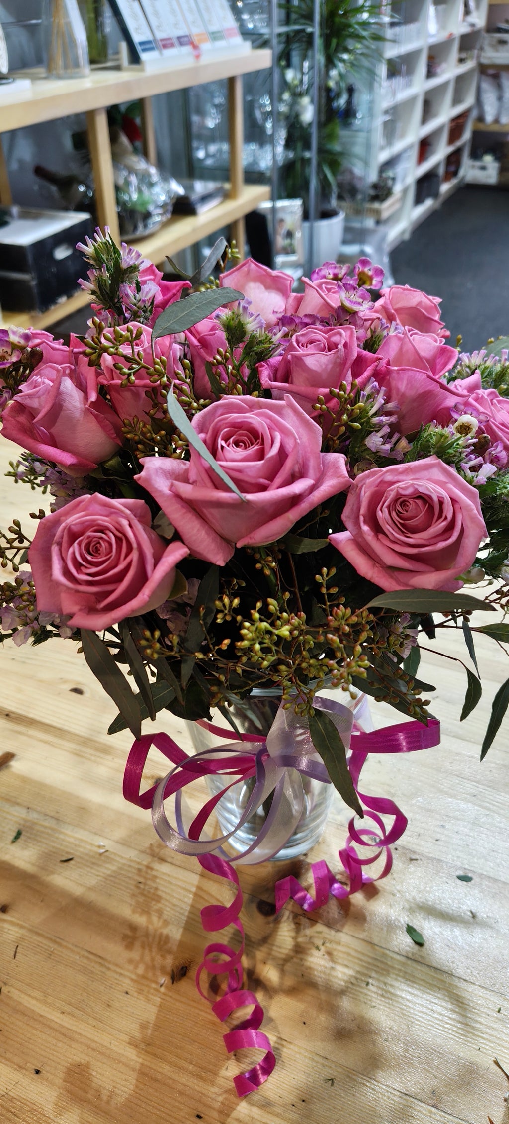 Fuchsia Rose Bouquet