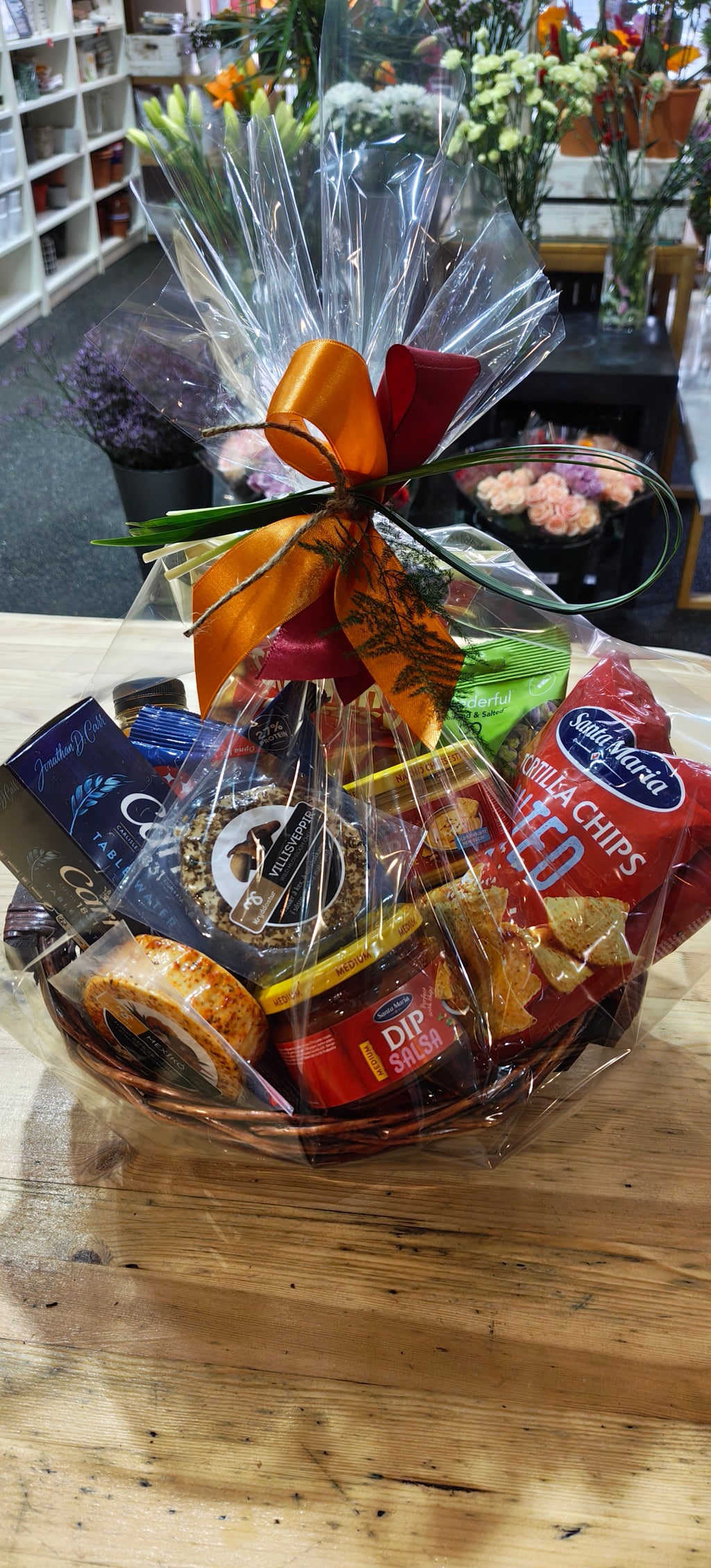 Snack, Cheese, Biscuit, Nuts Gift Basket